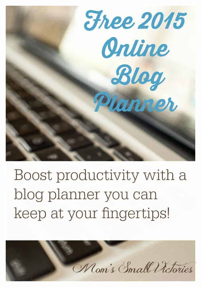 Free 2015 online blog planner can be used in Google Drive, Excel or printed