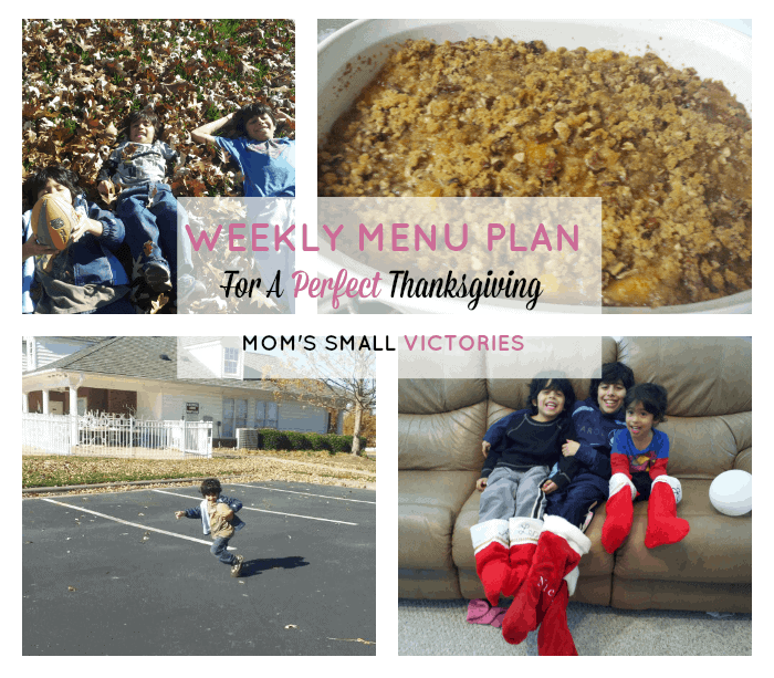 Weekly Menu Plan For a Perfect Thanksgiving
