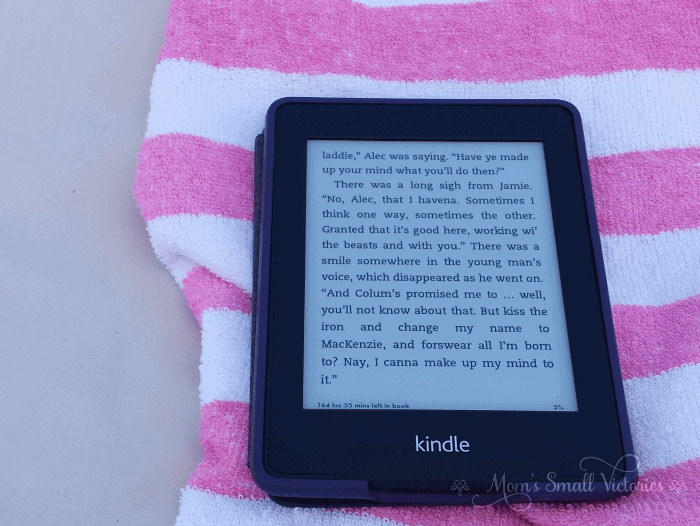 I love taking my Kindle Paperwhite to the beach because I can still read in full direct sunlight without a problem! 