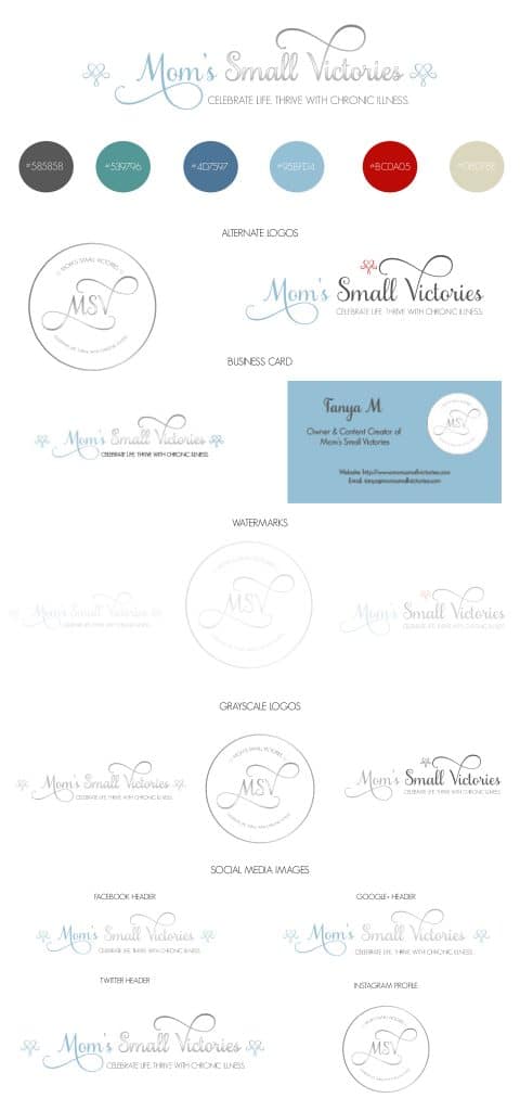 Mom's Small Victories Brand Guide designed by Jordan from J&J Social