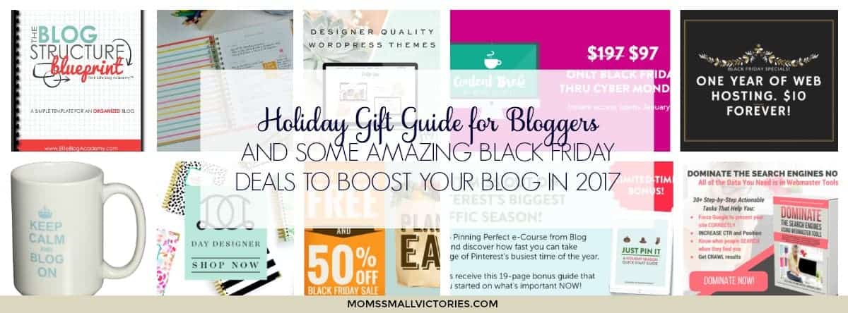 Holiday Gift Guide for Bloggers and some amazing Black Friday deals to boost your blog in 2017