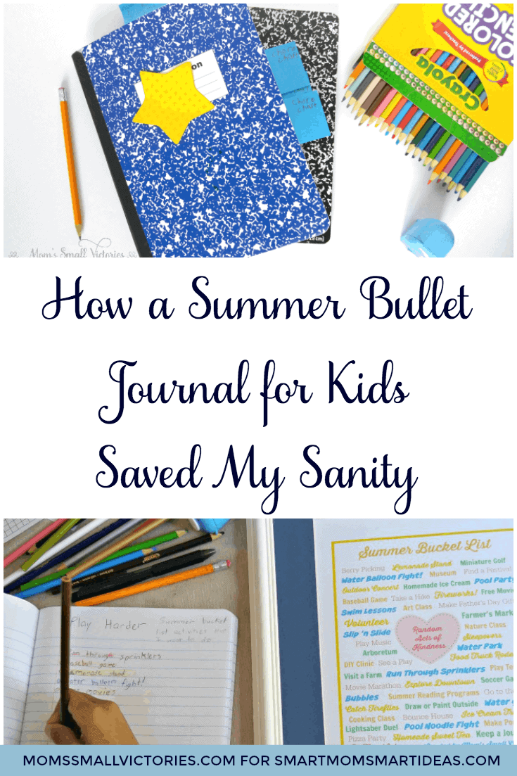 How a Summer Bullet Journal for Kids Saved my Sanity. The summer bullet journal for kids is a simple and inexpensive tool to keep kids productive and entertained all summer long.
