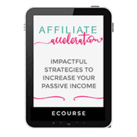 Affiliate Acceleration: Impactful Strategies to Increase Your Passive Income by Kayla Aimee is a video ecourse that will set you up right for making money with affiliate marketing. 