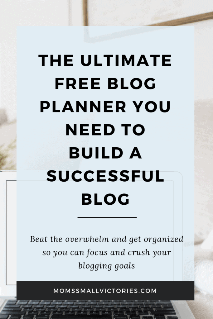 The Ultimate Free Blog Planner You Need to Build a Successful Blog. With 35+ customizable worksheets, you can beat the overwhelm, get your blogging tasks and statistics organized so you can focus on what needs to get done and crush your blogging goals. 