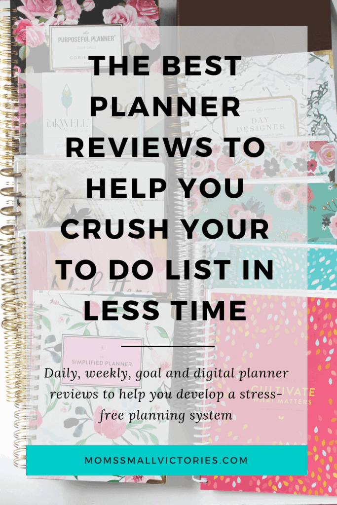 The Best Planner Reviews to Help You Get More Done in Less time. Simplified Planner by Emily ley planner review, Day Designer planner review, Purposeful Planner review, Passion Planner review, Plum Paper planner review and Powersheets goal planner review included. Daily planner reviews, weekly planner reviews, goal planner reviews and digital planner reviews so you can develop a planning and productivity system without the stress! 