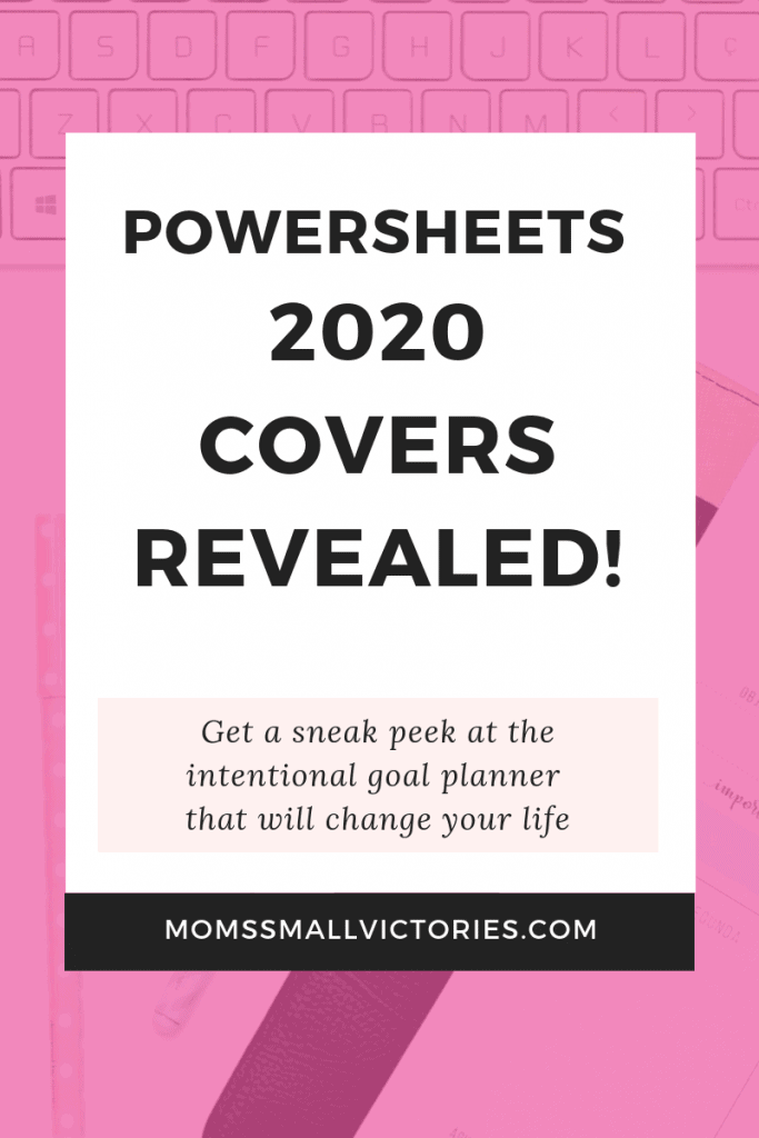 Powersheets 2020 covers revealed. Get a sneak peek at the 4 beautiful covers to choose from for the Powersheets intentional goal planner that will change your life in 2020
